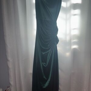 Elegant Green Satin Prom Dress